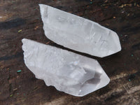 Natural Single Clear Quartz Crystals  x 20 From Zambia - Toprock Gemstones and Minerals 