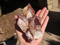 Natural Red Hematoid Quartz Specimens  x 2 From Karoi, Zimbabwe - Toprock Gemstones and Minerals 