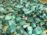 Polished XX Rare Mtorolite (Nickel Coloured Chalcedony) Gallets / Palm Stones - sold per kg - From Mutorashanga, Zimbabwe - TopRock