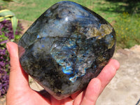 Polished Labradorite Standing Free Form x 1 From Tulear, Madagascar - TopRock