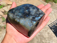 Polished Labradorite Standing Free Form x 1 From Tulear, Madagascar - TopRock