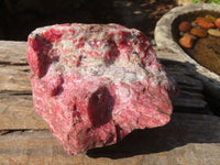 Natural Rough Red Rhodonite Specimens x 2 From Zimbabwe