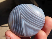 Polished Highly Selected Banded Agate Palm Stones  x 20 From Madagascar - Toprock Gemstones and Minerals 