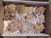 Natural Optic to Semi Optic Selected Quartz Clusters  x 11 From Madagascar - TopRock