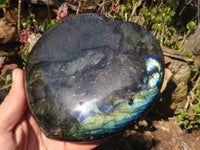 Polished  Large Puffy Labradorite Gemstone Heart  x 1 From Tulear, Madagascar