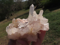 Natural Optic to Semi Optic Selected Quartz Clusters  x 11 From Madagascar - TopRock