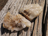 Natural Optic to Semi Optic Selected Quartz Clusters  x 11 From Madagascar - TopRock