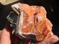 Natural New Sunset Orange Calcite Specimens  x 6 From Spitzkoppe, Namibia - Toprock Gemstones and Minerals 