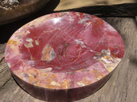 Polished Petrified Red Podocarpus Wood Dish  x 1 From Mahajanga, Madagascar - TopRock