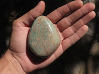 Polished Blue Amazonite Gallets  x 12 From Zimbabwe - TopRock