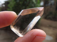 Polished Wispy Phantom Smokey Quartz Points x 20 From Madagascar