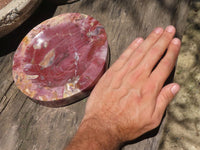 Polished Petrified Red Podocarpus Wood Dish  x 1 From Mahajanga, Madagascar - TopRock