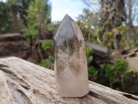 Polished Wispy Phantom Smokey Quartz Points x 20 From Madagascar