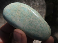 Polished Blue Amazonite Gallets  x 12 From Zimbabwe - TopRock