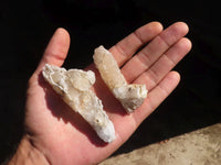 Natural Drusy Quartz Coated Calcite Crystals  x 12 From Alberts Mountain, Lesotho - Toprock Gemstones and Minerals 