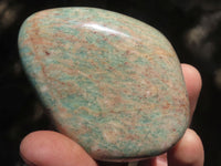 Polished Blue Amazonite Gallets  x 12 From Zimbabwe - TopRock