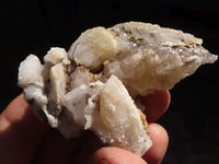 Natural Drusy Quartz Coated Calcite Crystals  x 12 From Alberts Mountain, Lesotho - Toprock Gemstones and Minerals 