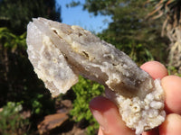 Natural Drusy Quartz Coated Calcite Crystals  x 12 From Alberts Mountain, Lesotho - Toprock Gemstones and Minerals 