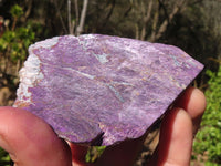 Polished Metallic Purpurite Slices With Matte Finish  x 6 From Namibia - Toprock Gemstones and Minerals 