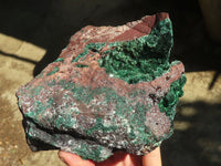 Natural Drusy Coated Malachite On Dolomite Specimen  x 1 From Likasi, Congo - Toprock Gemstones and Minerals 