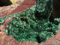 Natural Drusy Coated Malachite On Dolomite Specimen  x 1 From Likasi, Congo - Toprock Gemstones and Minerals 