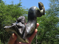 Polished Leopard Stone Mermaid Carving  x 1 From Zimbabwe - TopRock