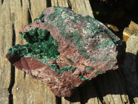 Natural Drusy Coated Malachite On Dolomite Specimen  x 1 From Likasi, Congo - Toprock Gemstones and Minerals 