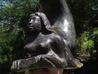 Polished Leopard Stone Mermaid Carving  x 1 From Zimbabwe - TopRock