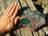 Natural Drusy Coated Malachite On Dolomite Specimen  x 1 From Likasi, Congo - Toprock Gemstones and Minerals 