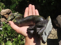 Polished Leopard Stone Mermaid Carving  x 1 From Zimbabwe - TopRock