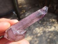 Natural Smokey Amethyst Crystals  x 7 From Chiredzi, Zimbabwe