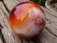 Polished Gorgeous Carnelian Agate Spheres  x 3 From Madagascar - Toprock Gemstones and Minerals 