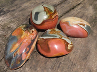 Polished Polychrome / Picasso Jasper Free Forms  x 4 From Madagascar - TopRock