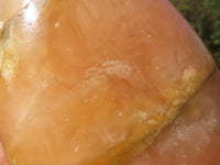 Polished Lovely Orange Twist Calcite Standing Free Form with Intrusive Exposures x 1 From Maevantanana, Madagascar - TopRock