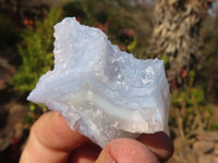 Natural Etched Blue Chalcedony Specimens  x 35 From Nsanje, Malawi