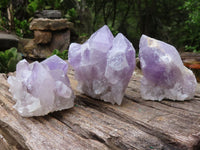 Natural Jacaranda Amethyst Clusters  x 4 From Zambia - Toprock Gemstones and Minerals 