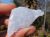 Natural Etched Blue Chalcedony Specimens  x 35 From Nsanje, Malawi