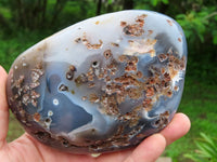 Polished Crystalline Agate Amethyst Geodes x 2 From Madagascar - TopRock