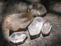 Polished Double Terminated Quartz Crystals  x 5 From Madagascar - TopRock