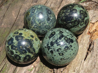 Polished Stromatolite / Kambamba Jasper Spheres  x 4 From Mahajanga, Madagascar - TopRock