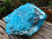 Natural Blue Chrysocolla On Silky Malachite Matrix Specimen  x 1 From Kulukuluku, Congo - Toprock Gemstones and Minerals 