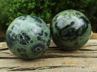 Polished Stromatolite / Kambamba Jasper Spheres  x 2 From Madagascar - TopRock