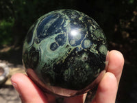 Polished Stromatolite / Kambamba Jasper Spheres  x 4 From Mahajanga, Madagascar - TopRock