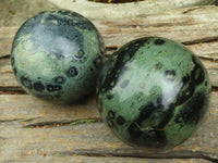 Polished Stromatolite / Kambamba Jasper Spheres  x 2 From Madagascar - TopRock