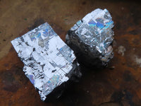 Natural Rare Silver Lead Galena Specimens  x 12 From Namibia - Toprock Gemstones and Minerals 