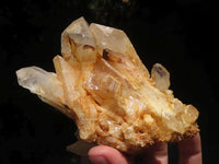 Natural Orange Hematoid Quartz Clusters & Crystals  x 7 From Madagascar - TopRock