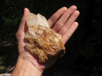 Natural Orange Hematoid Quartz Clusters & Crystals  x 7 From Madagascar - TopRock