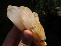 Natural Orange Hematoid Quartz Clusters & Crystals  x 7 From Madagascar - TopRock