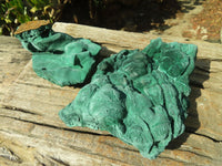 Natural Malachite Specimens x 2 From Congo