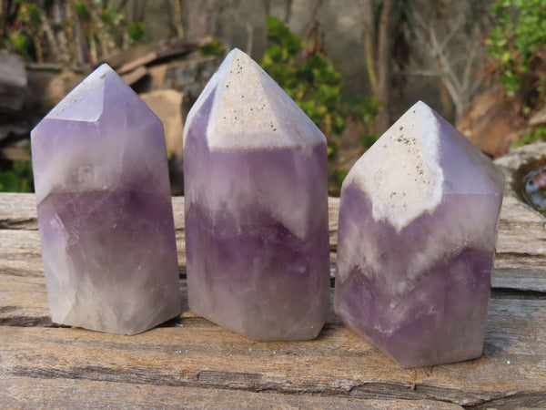 Polished Dream Amethyst Points x 6 From Madagascar